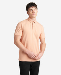 Performance Button Polo Coral