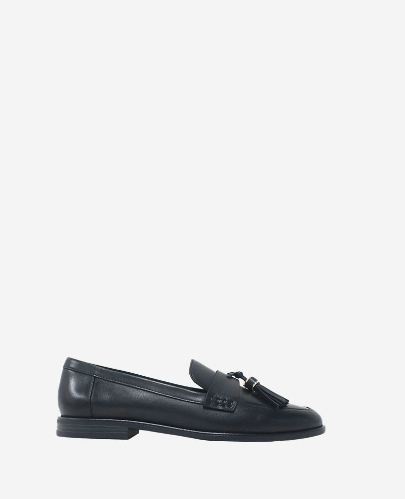 Lyra Leather Loafer Black Leather