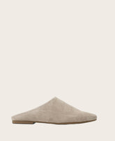 GENTLE SOULS - Wanda Suede Mule Flat Mushroom Suede