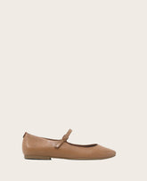 GENTLE SOULS - Wynona Leather Mary Jane Ballet Flat Camel Leather