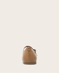 GENTLE SOULS - Wynona Leather Mary Jane Ballet Flat Camel Leather