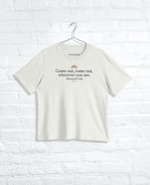 Men's COME OUT Regular Tee Faded Bone