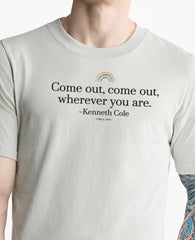 Men's COME OUT Regular Tee Faded Bone