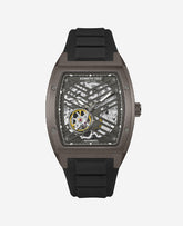 Automatic Silicone Strap Watch Black