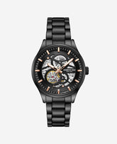 Skeleton Automatic Bracelet Watch Black