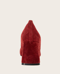 GENTLE SOULS - Dionne Suede Heel Burnt Red Suede