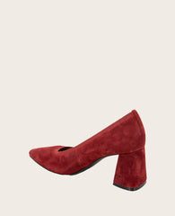 GENTLE SOULS - Dionne Suede Heel Burnt Red Suede