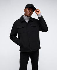 Heavyweight Twill Trucker Jacket Black