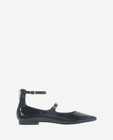 Nolita Patent Ankle Strap Mary Jane Flat Black Patent