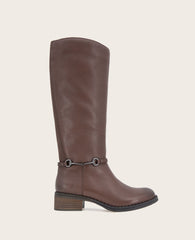 GENTLE SOULS - Barrett Leather Knee Boot Chocolate Leather
