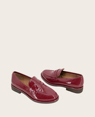 GENTLE SOULS - Cybil Crinkle Patent Loafer Rio Red Patent