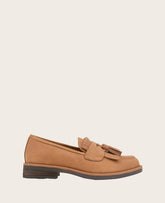 GENTLE SOULS - Cydney Suede Tassel Loafer Ginger Leather