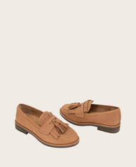 GENTLE SOULS - Cydney Suede Tassel Loafer Ginger Leather
