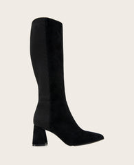 GENTLE SOULS - Dionne Suede Elastic Heel Boot Black Suede