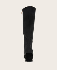 GENTLE SOULS - Dionne Suede Elastic Heel Boot Black Suede