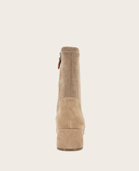 GENTLE SOULS - Emily Suede Side Zip Boot Mushroom Suede