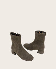 GENTLE SOULS - Emily Suede Side Zip Boot Shitake Suede