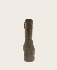 GENTLE SOULS - Emily Suede Side Zip Boot Shitake Suede