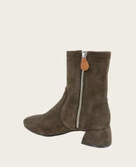 GENTLE SOULS - Emily Suede Side Zip Boot Shitake Suede