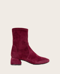 GENTLE SOULS - Emily Suede Side Zip Boot Burgundy Suede