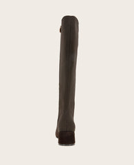 GENTLE SOULS - Emily Tall Suede Elastic Boot Chocolate Suede