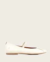 GENTLE SOULS - Walden Leather Pleated Toe Mary Jane Flat Lambs Wool Leather