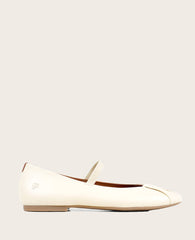 GENTLE SOULS - Walden Leather Pleated Toe Mary Jane Flat Lambs Wool Leather