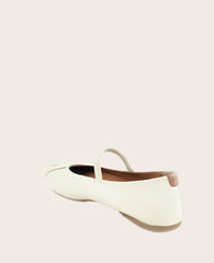 GENTLE SOULS - Walden Leather Pleated Toe Mary Jane Flat Lambs Wool Leather