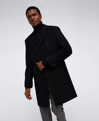 The Classic Fit Overcoat Black