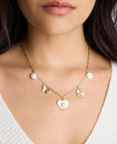 Jennifer Miller Mental Health Coalition Charm Necklace Yellow Gold