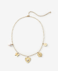 Jennifer Miller Mental Health Coalition Charm Necklace Yellow Gold