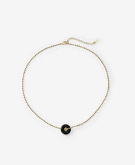 BONBONWHIMS Mental Health Coalition Charm Necklace - Black Black