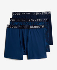 Micro Stretch Boxer Briefs 3-Pack Navy/Blue