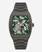 Skeleton Curved Automatic Bracelet Watch Gun