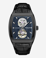 Curved Automatic Strap Watch Black