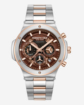 Contrast Dress Sport Watch Tt Silver/Gold Rose