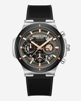 Contrast Dress Sport Watch Black