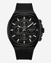 Chronograph Classic Strap Watch Black
