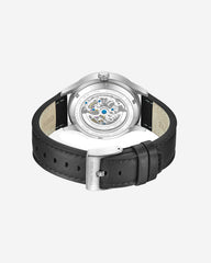 Skeleton Automatic Strap Watch Black