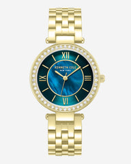 Classic Pearl Bracelet Watch Gold