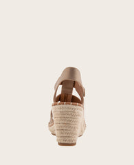GENTLE SOULS - Capelin Metallic Esparille Wedge Matte Gold Leather