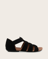 GENTLE SOULS - Lennon Nubuck Fisherman Sandal Black Nubuck