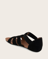 GENTLE SOULS - Lennon Nubuck Fisherman Sandal Black Nubuck