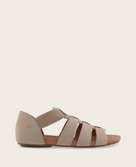 GENTLE SOULS - Lennon Nubuck Fisherman Sandal Mushroom Nubuck