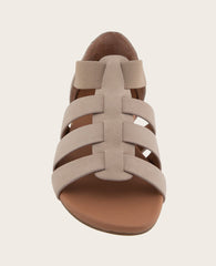 GENTLE SOULS - Lennon Nubuck Fisherman Sandal Mushroom Nubuck