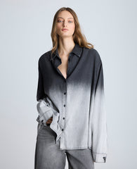 Gradient Dye Oversized Shirt Gradient Nik Wash