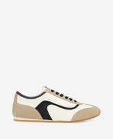 Alma Leather Sneaker Cream/Black Leather