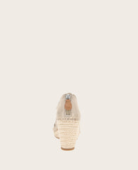 GENTLE SOULS - Corinne Leather Espadrille Wedge Gravel Leather