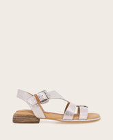 GENTLE SOULS - Haisley Leather Metallic Combo Sandal Lavender Leather