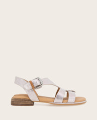 GENTLE SOULS - Haisley Leather Metallic Combo Sandal Lavender Leather